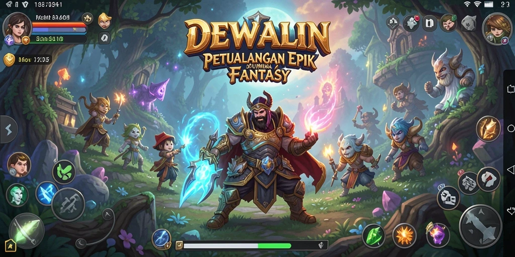 Screenshot gameplay DEWALIN menampilkan pertempuran yang dinamis.