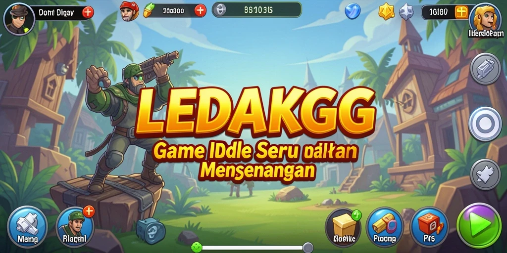 Tampilan gameplay LEDAKGG yang seru dan mengasyikkan.
