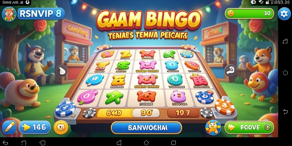 Screenshot gameplay RSNVIP8 menampilkan momen seru saat bermain Bingo.