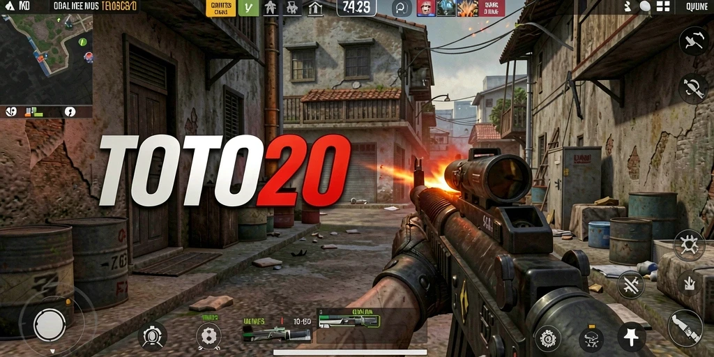 Gameplay seru dalam TOTO20 dengan aksi FPS intens.